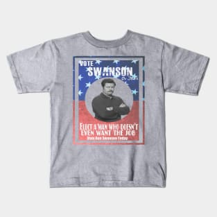 Vote ron swanson! Kids T-Shirt